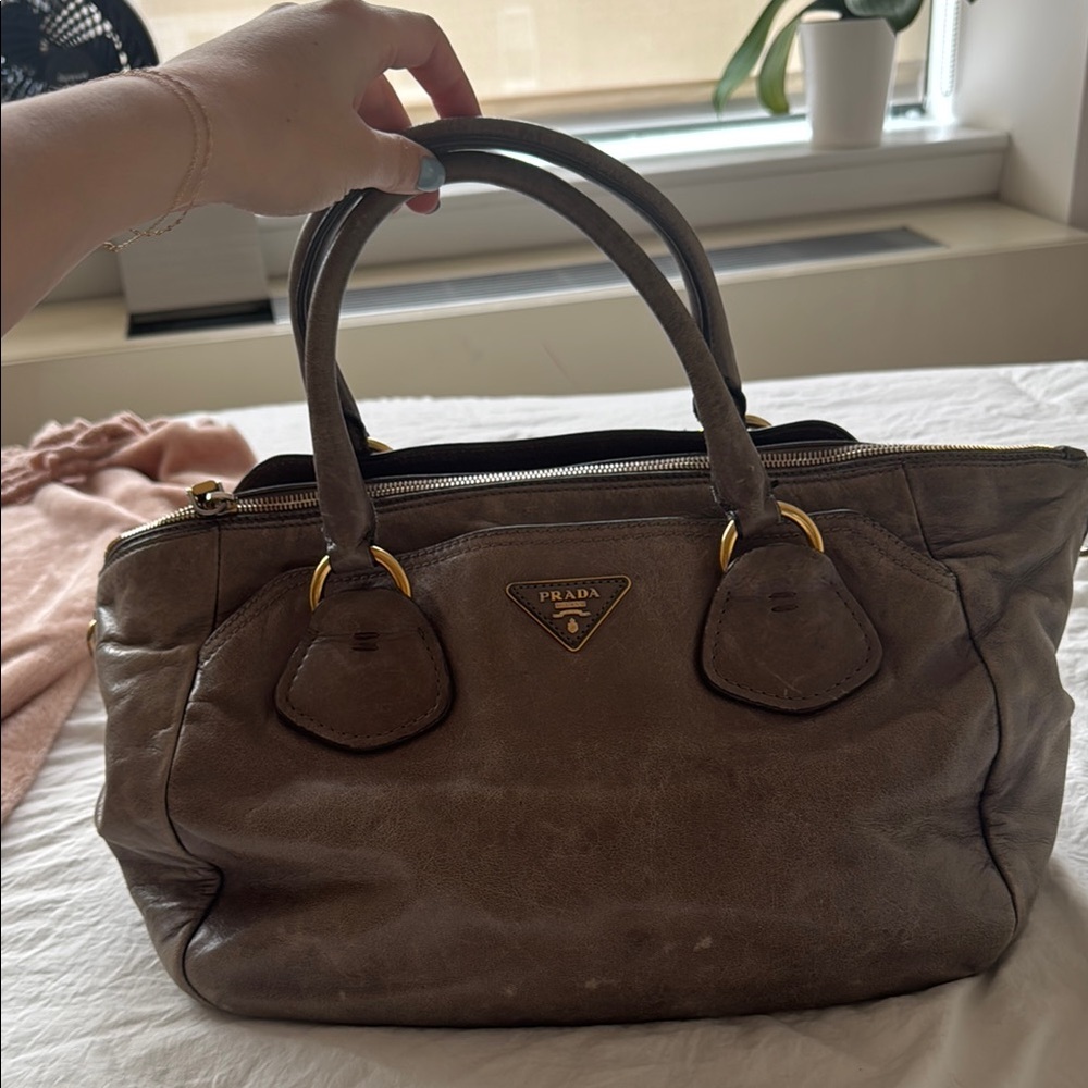 Prada Brown Leather Women's Bag